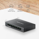 Mercusys MS108GP 8-Port Gigabit Desktop Switch with 7-Port PoE+