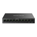 Mercusys MS110CMP, 8-Port 10/100 Mbps + 2-Port Gigabit Desktop Switch with 8-Port PoE+