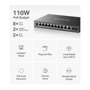 Mercusys MS112GMP Multi-port Gigabit Desktop Switch with PoE+