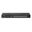 Mercusys MS126CP, 24-Port 10/100 Mbps + 2-Port Gigabit Rackmount Switch with 24-Port PoE+