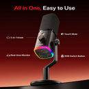 Maono PD100WT Wireless/USB Dynamic Microphone Black
