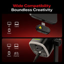 Maono PD100WT Wireless/USB Dynamic Microphone Black