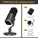 Maono PD100X RGB USB/XLR Dynamic Microphone Black