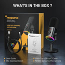 Maono PD100X RGB USB/XLR Dynamic Microphone Black