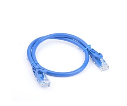 Cat 6a UTP Ethernet Cable, Snagless - 0.25m (25cm) Blue