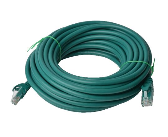 Cat 6a UTP Ethernet Cable, Snagless - Green 20M