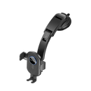 Vention One Touch Clamping Car Phone Mount with Suction Cup Black Square Type