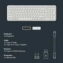 Keychron B4 Pro Ultra-Slim Wireless Keyboard - Ivory White