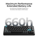 Keychron Q1 Ultra 8K Wireless Black Silk POM Switch BROWN Custom Mechanical Keyboard