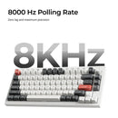 Keychron Q1 Ultra 8K Wireless Black Silk POM Switch BROWN Custom Mechanical Keyboard