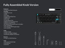Keychron Q1 Ultra 8K Wireless Black Silk POM Switch BROWN Custom Mechanical Keyboard