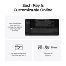 Keychron Q3 Ultra 8K Wireless Black Silk POM Switch BANANA Custom Mechanical Keyboard