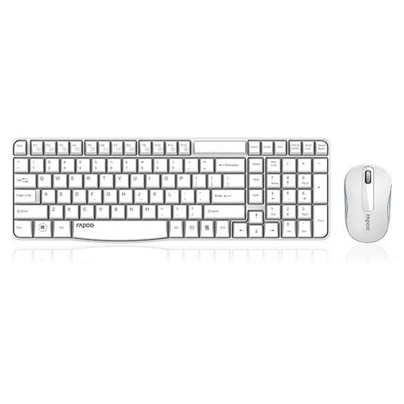 Rapoo X1800S wireless multimedia keyboard and mouse white