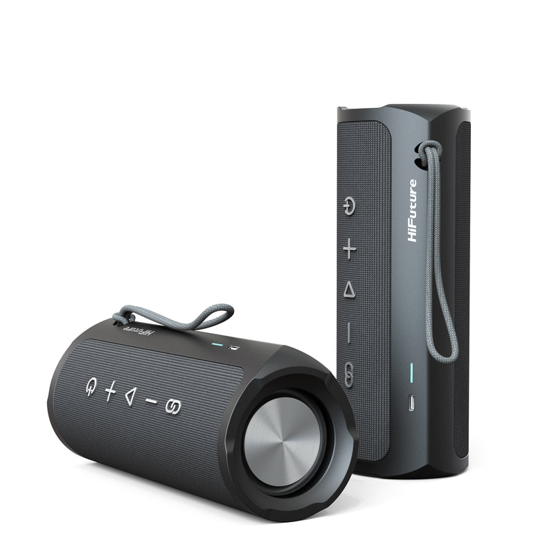 HiFuture Ripple Outdoor Bluetooth Speaker 20W, 12 hours Playtime, Black