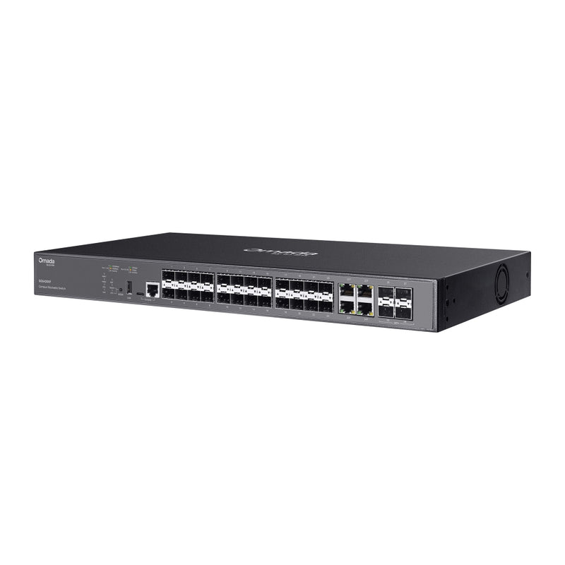 TP-Link SG5428XF, Omada Campus 24-Port SFP Stackable Lite L3 Managed Switch with 4× 10G Slots