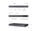 TP-Link SG5428XF, Omada Campus 24-Port SFP Stackable Lite L3 Managed Switch with 4× 10G Slots