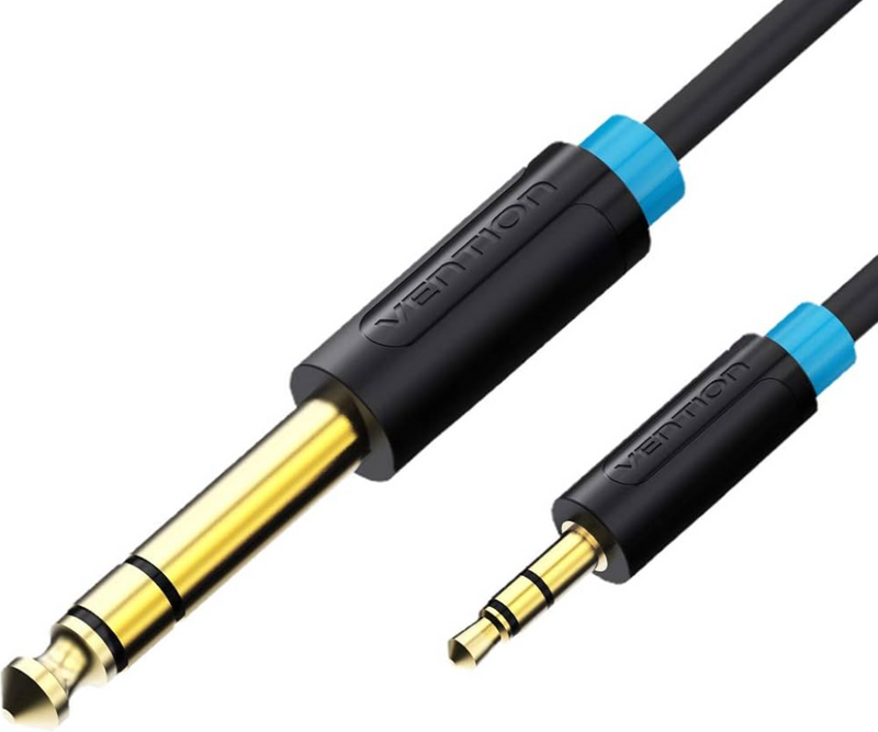 Vention 3.5mm TRS Male to 6.35mm Male Audio Cable 2M Black