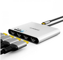 mbeat USB-C Quad 4K HDMI DisplayLink Adapter with PD Pass-through