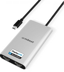mbeat USB-C Dual 4K HDMI DisplayLink Adapter with PD Pass-through