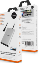 mbeat USB-C Dual 4K HDMI DisplayLink Adapter with PD Pass-through