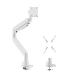 Future-Proof Heavy-Duty Gas Spring Monitor Arm white for Heavy and Oversized 24"~57" Monitors