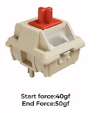 Keychron Silk POM Mechanical Switch - Red (110 Switches)