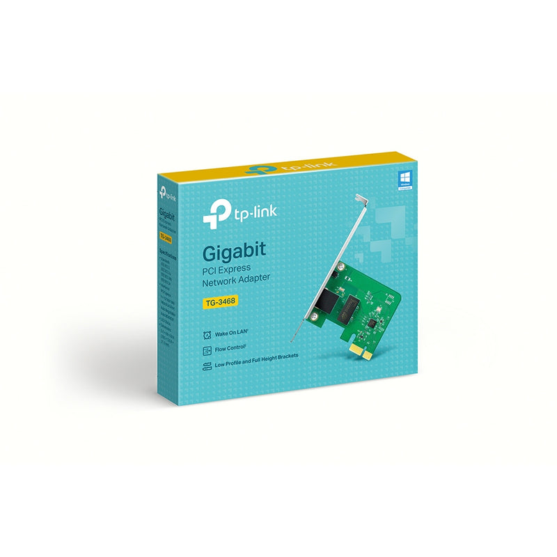 TP-Link 32-bit Gigabit PCIe Network Adapter, Realtek RTL8168B Chipset