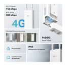 TP-Link TL-MR100-Outdoor, 4G 300 Mbps Wi-Fi Outdoor Router