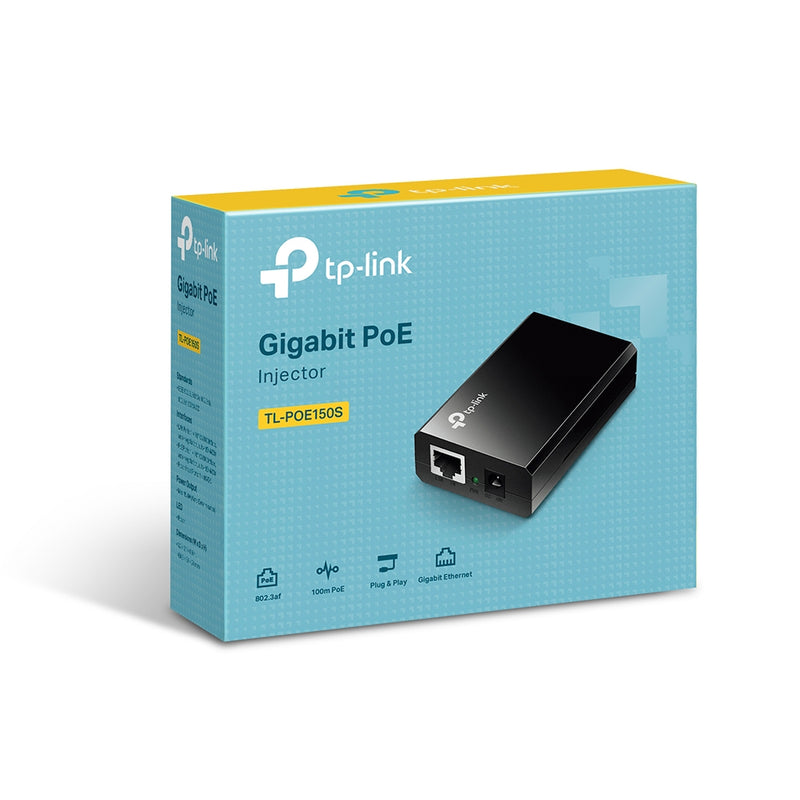 TP-Link Single port PoE Supplier Adapter (Injector), IEEE 802.3af compliant, up to 100m