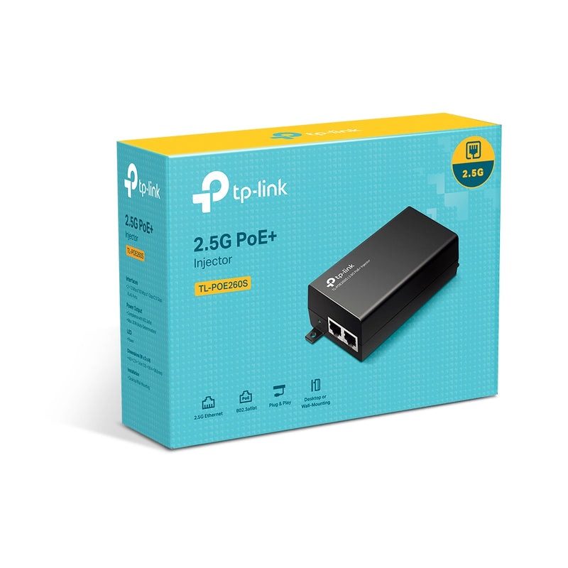 TP-Link TL-POE260S, 2.5G PoE+ Injector
