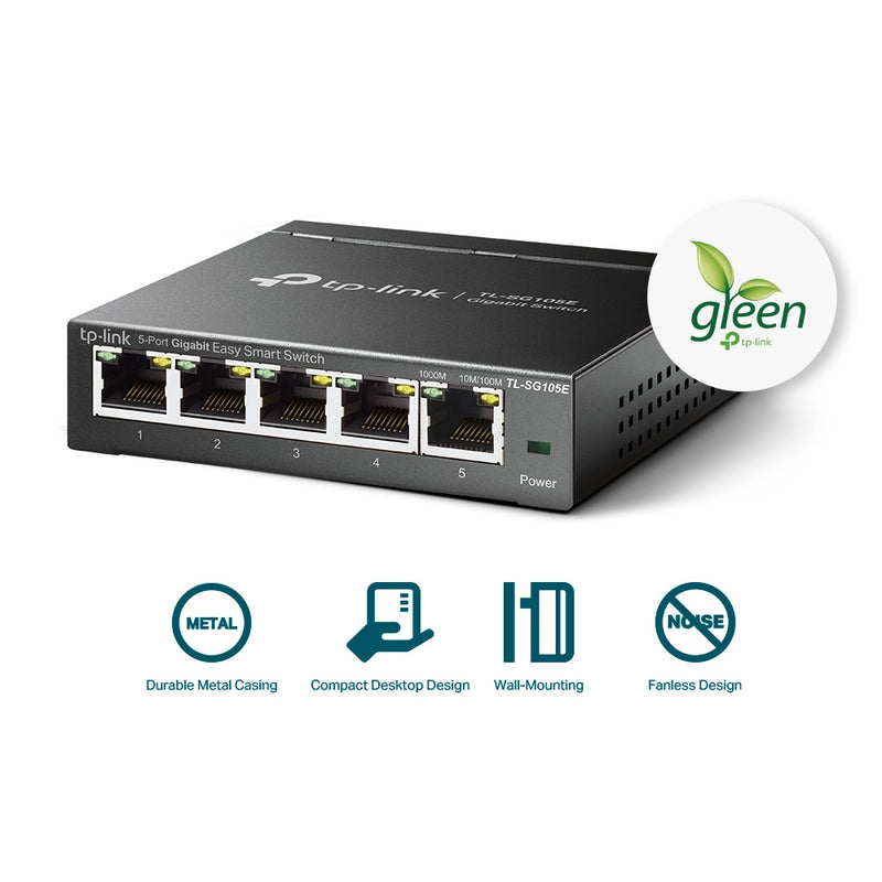 TP-LINK TL-SG105E - 5-Port Gigabit Easy Smart Switch