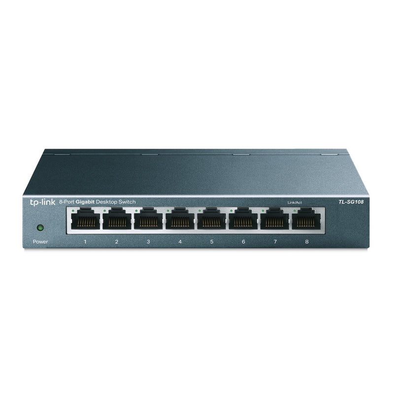 TP-Link TL-SG108 Steel Housing 8-Port 10/100/1000Mbps Desktop Switch