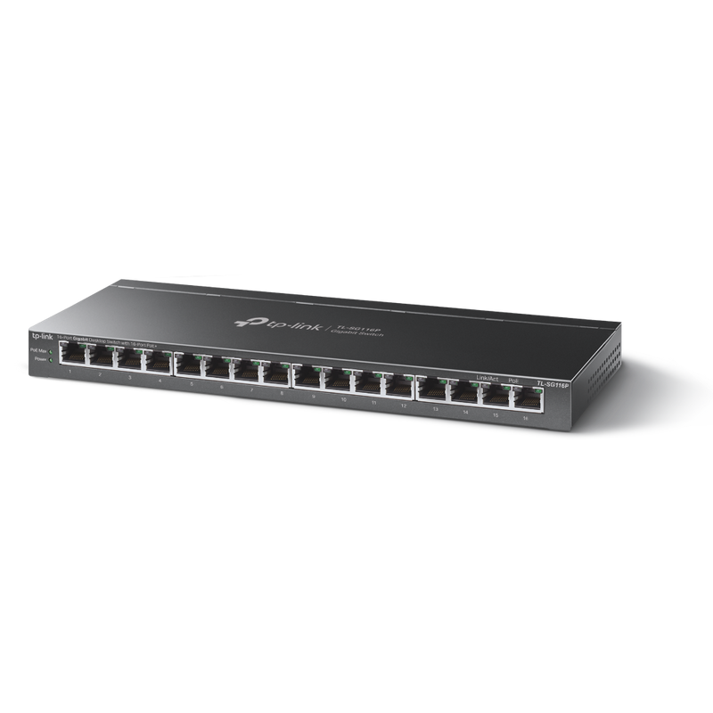 TP-Link 16-Port Gigabit Desktop Switch with 16-Port PoE+
