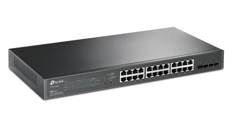 TP-Link TL-SG2428P JetStream 28-Port Gigabit Smart Switch with 24-Port PoE+