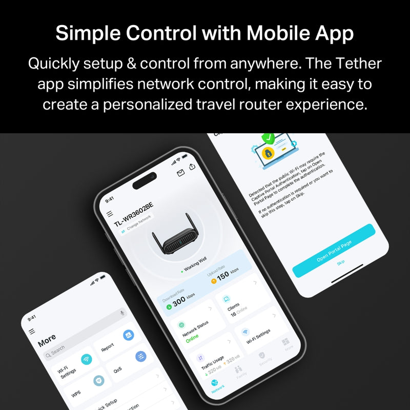 TP-Link TL-WR3602BE, BE3600 Wi-Fi 7 Travel Router
