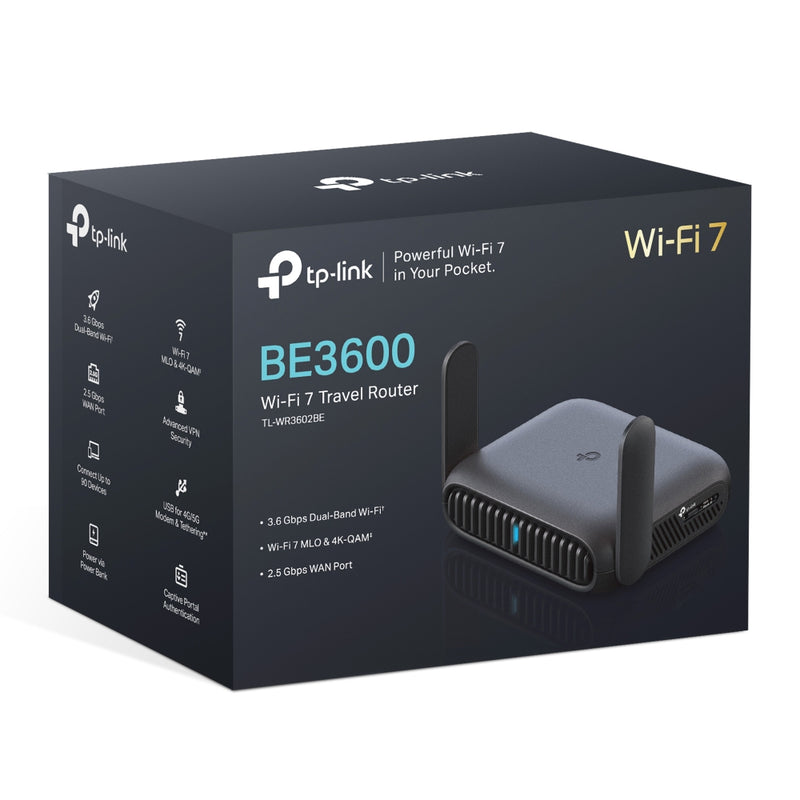 TP-Link TL-WR3602BE, BE3600 Wi-Fi 7 Travel Router