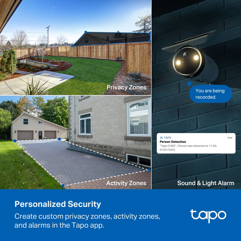 TP-Link Tapo C465, Battery-Powered Security Camera with Built-In Solar Panel