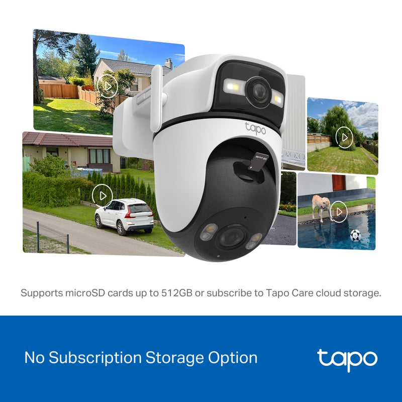 TP-Link Tapo C545D, Outdoor Dual Lens Pan/Tilt Security Camera