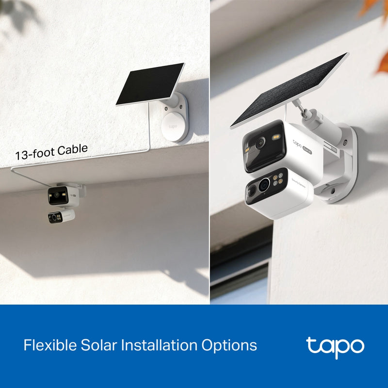 TP-Link Tapo C645D KIT, Solar-Powered Dual-Lens Pan/Tilt Security Camera Kit