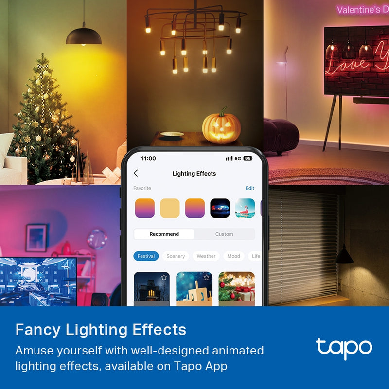 TP-Link Tapo L430P, Smart P45 Light Bulb, Multicolour