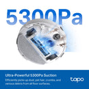 TP-Link Tapo RV30 Max Plus White, 5300Pa Hyper Suction Robot Vacuum & Mop + Smart Auto-Empty Dock