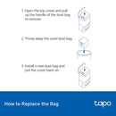 TP LINK Tapo RVA200 Robot Vacuum 3L Disposable Dust Bag  (4L ×3) - For RV30 Plus, RV30C, RV30C Plus, RV20, RV20 Plus, RV10 Plus