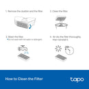 TP Link Tapo RVA520 Tapo Robot Vacuum Washable HEPA Filter