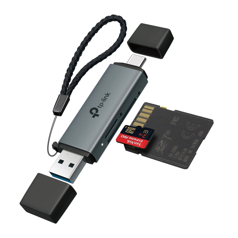 TP-Link UA430D USB 3.0 Type-C&A to SD & microSD 3.0 Card Reader