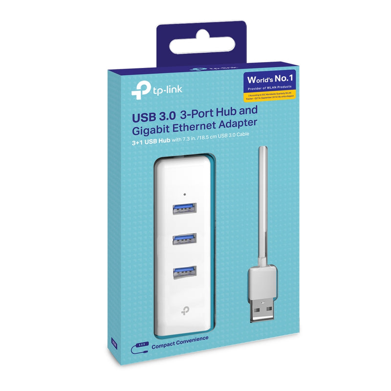 TP-Link UE330 USB 3.0 3-Port Hub & Gigabit Ethernet Adapter
