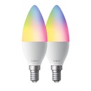 TP-Link  Tapo L430C Smart Wi-Fi Candle Light Bulb, Multicolour - 2 Pack