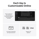 Keychron V1 Ultra 8K Wireless Silk POM Switch BROWN Custom Mechanical Keyboard