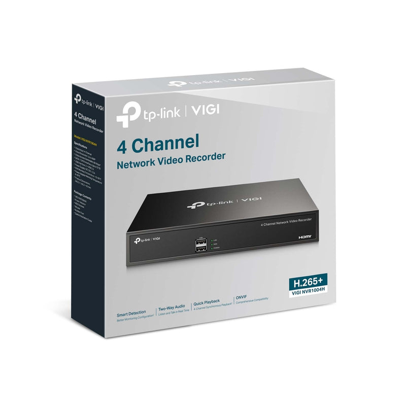 TP-Link VIGI NVR1004H, VIGI 4 Channel Network Video Recorder