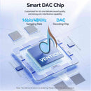 Vention USB-C Male to 6.35MM Male with DAC Audio Cable 1M Gray