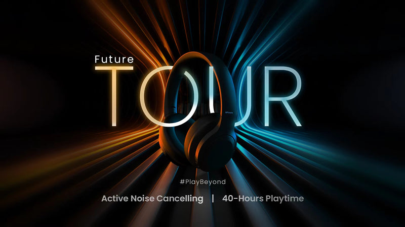 HiFuture FutureTour Earphones, Noise Cancelling, 40 hrs playtime